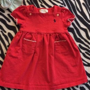 Ralph Lauren red dress. 6M.